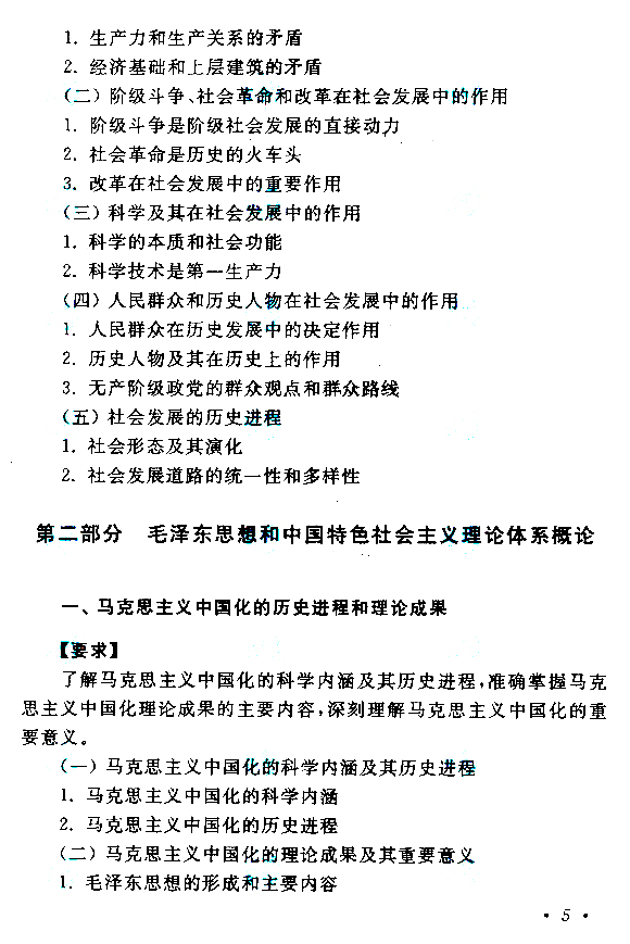 江西成人高考專升本政治考試大綱