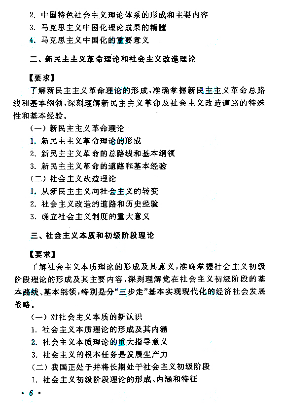 江西成人高考專升本政治考試大綱
