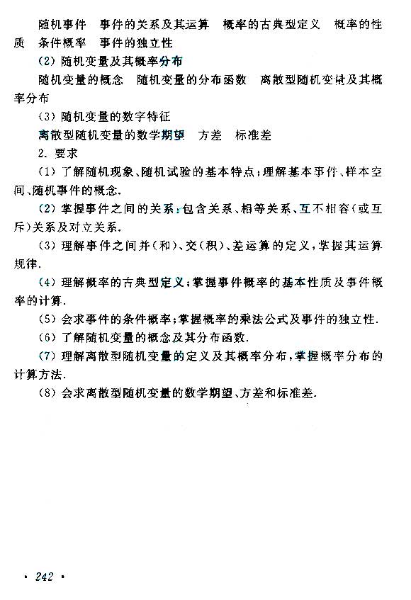 江西成人高考專升本高等數學考試大綱