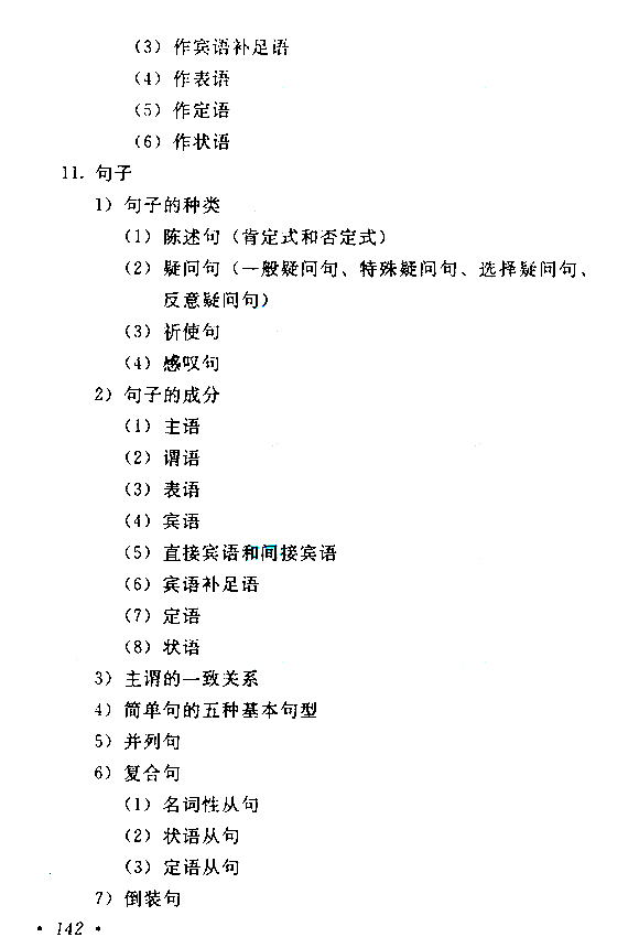 江西成人高考高起點(diǎn)英語(yǔ)考試大綱